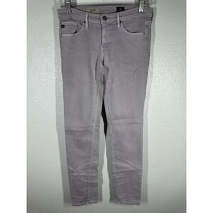 AG Adriano Goldschmied Jeans Womens 27R Purple The Stilt Cigarette Stretch